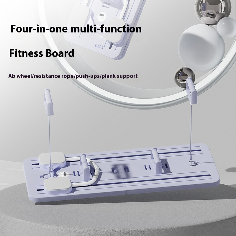 Push-Up Board with Color-Coded Muscle Targeting for Home Gym