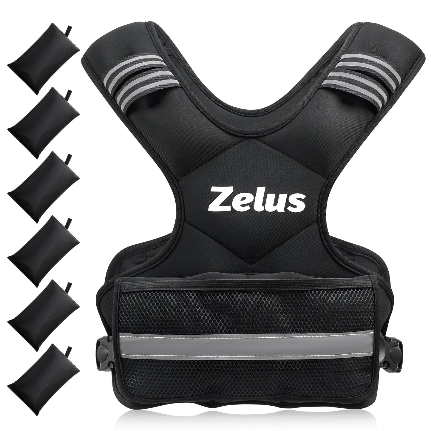 ZELUS Core-Strength Training Vest | 11-20 lb Adjustable Weight