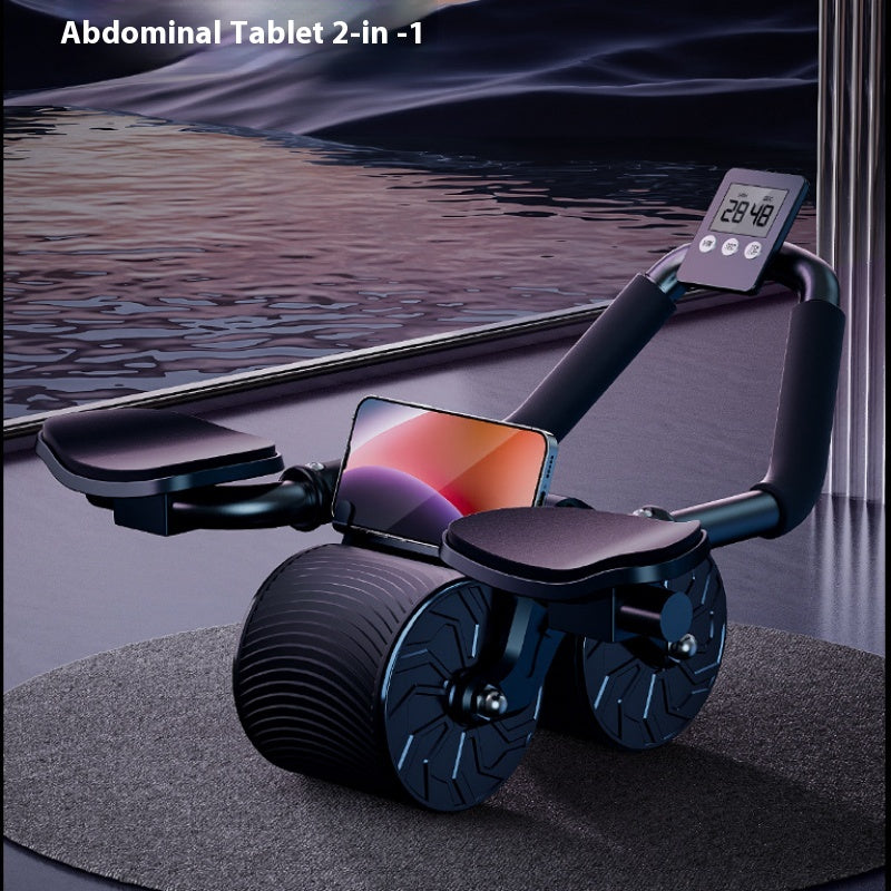 Ab Wheel Roller with Auto-Rebound for Core Training at Home