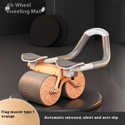 Ab Wheel Roller with Auto-Rebound for Core Training at Home