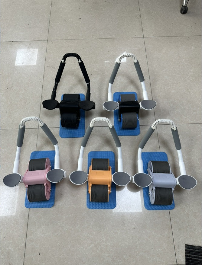 Ab Wheel Roller with Auto-Rebound for Core Training at Home