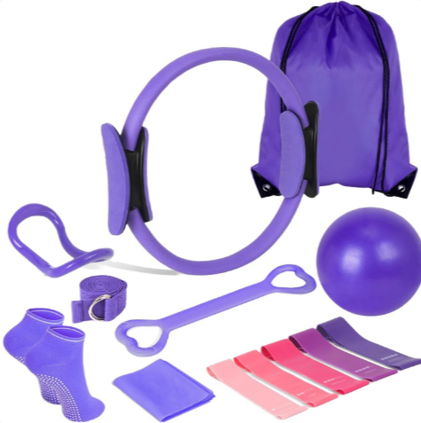 Complete Yoga & Pilates Set for Home Workouts – 13-Piece Kit